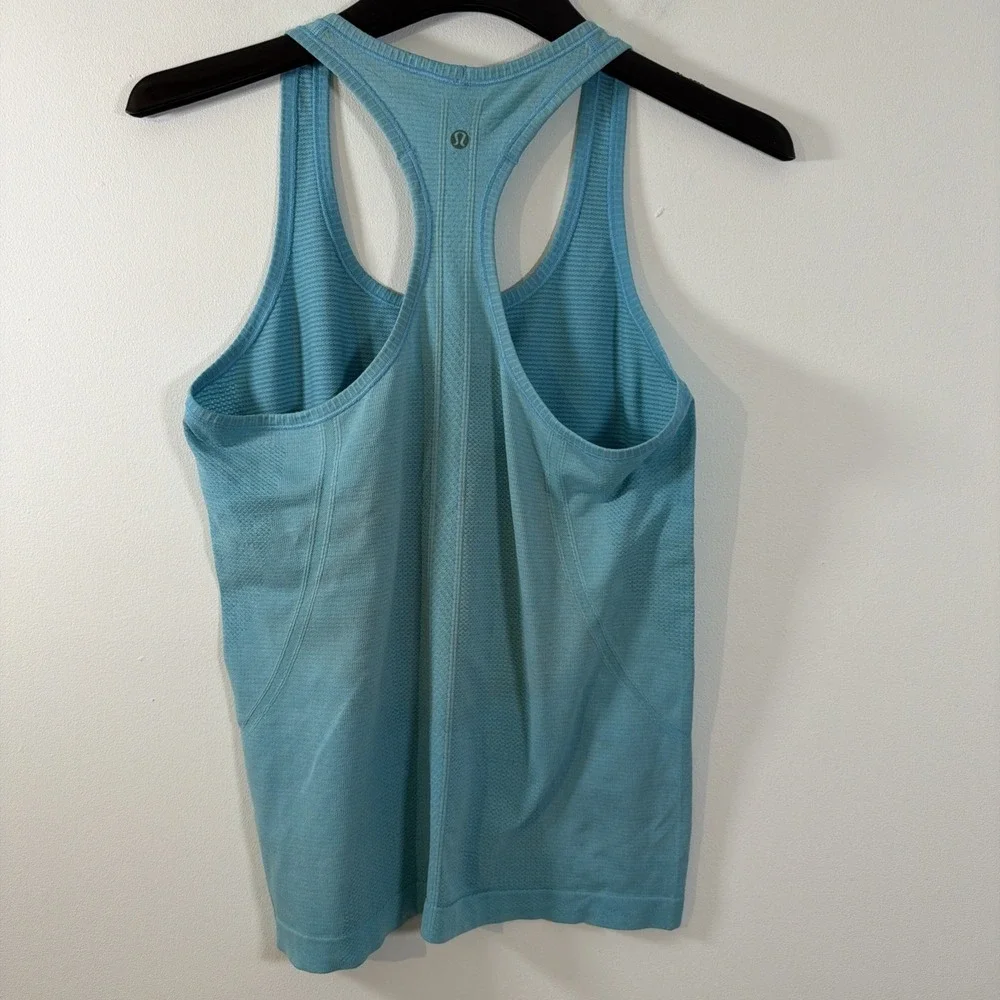 Lululemon Run Swiftly Tech Racerback Tank Top Pacific Teal Tonic Size 10 Gym Run